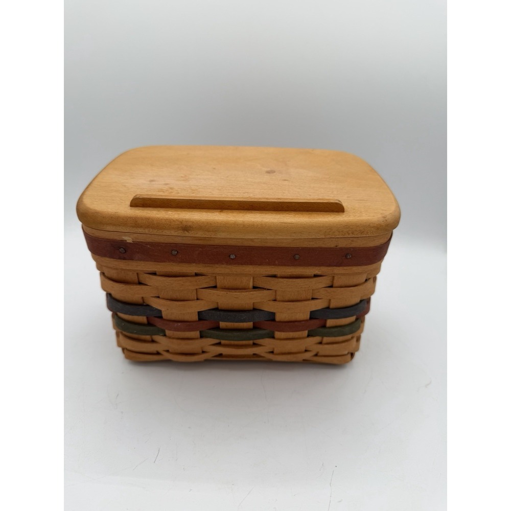 🍁 Longaberger 1999 "Shades of Autumn" Recipe Basket 🧺 🍂 Basket Combo • Fall